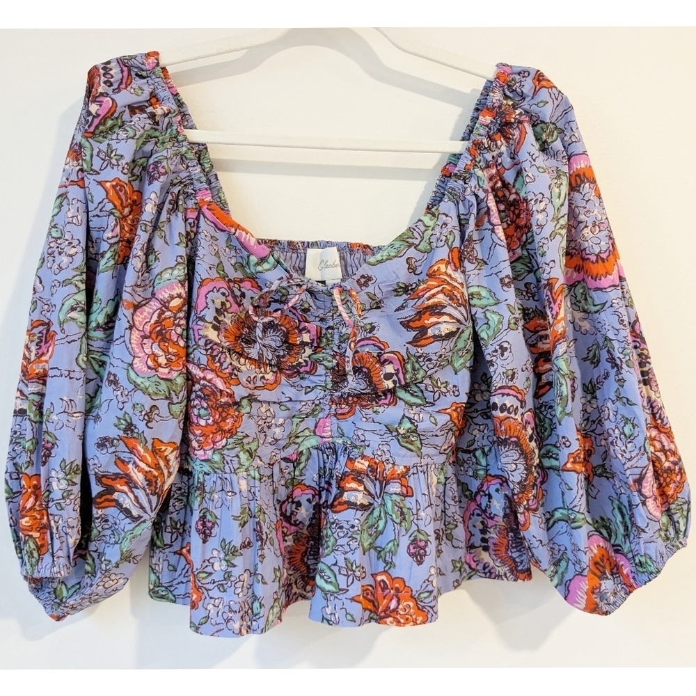 NEW Cleobella Brenna Floral Print Peplum - Picture 2 of 8